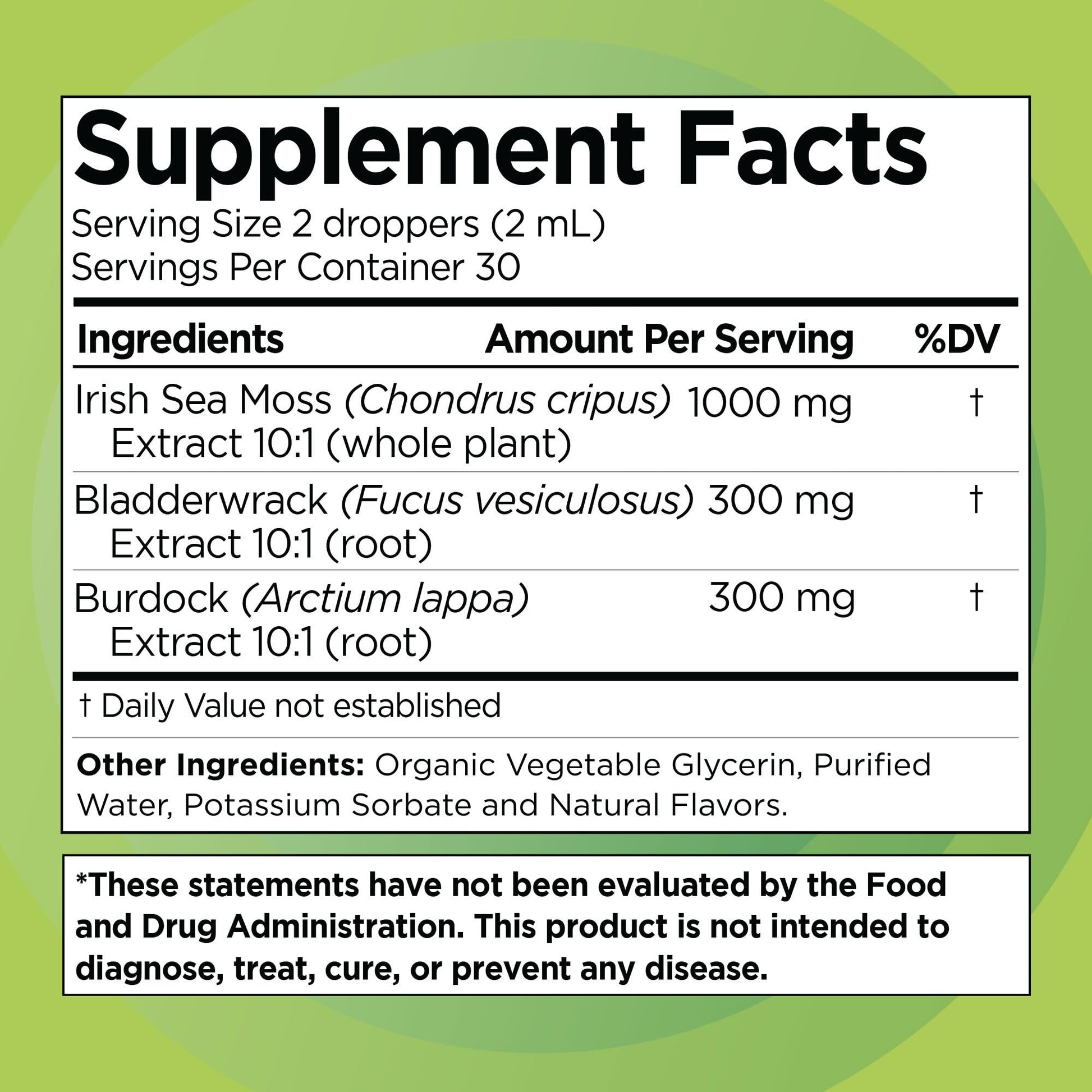 Irish Sea Moss Drops - Citrus Berry Flavor - 92+ Essential Minerals & Vitamins - Energy, Skin, Gut, Recovery - Bladderwrack and Burdock Root - 2 fl. oz - PrimeBioHealth - canada supplements