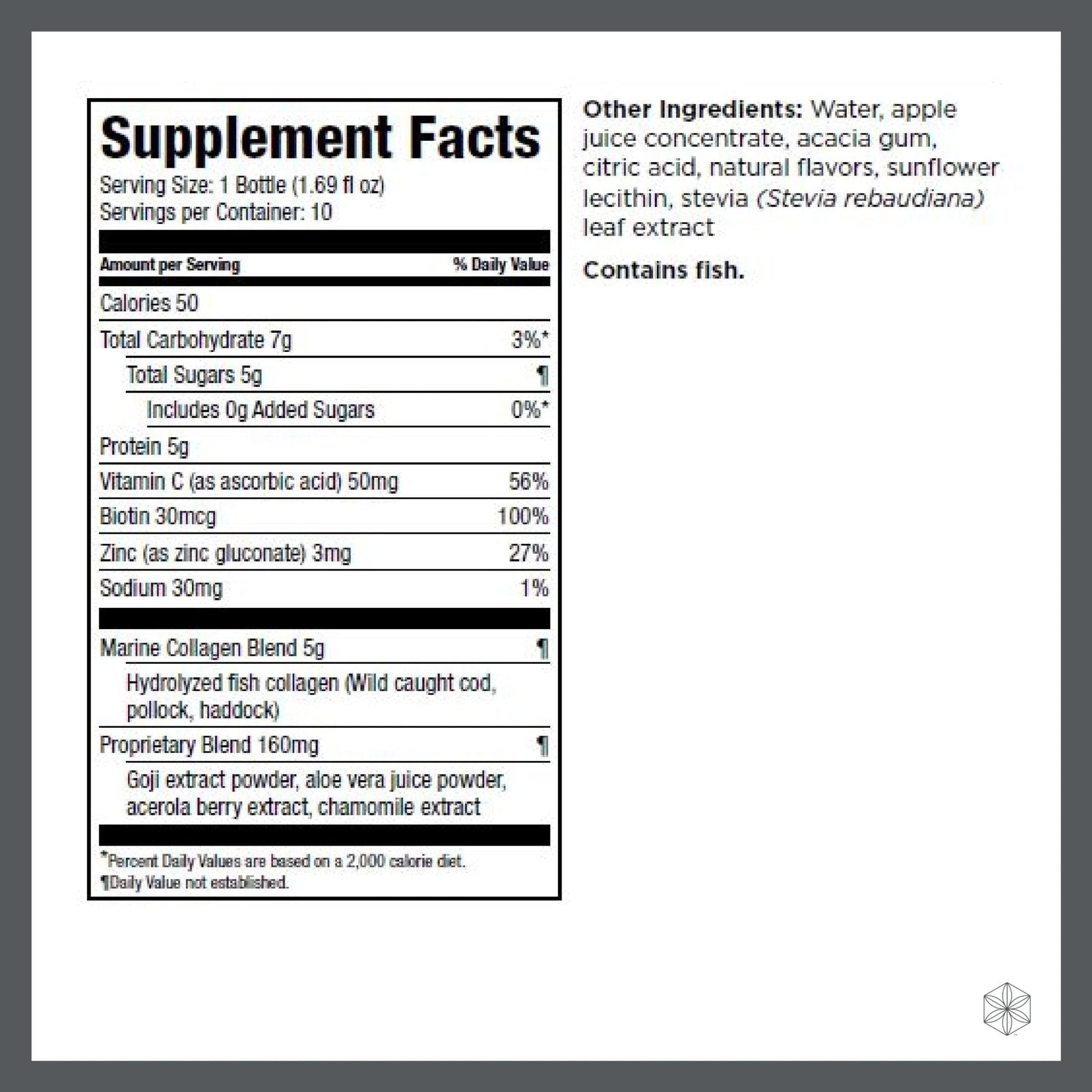 Isagenix Collagen Elixir - Drink with Marine Collagen Peptides - Support a Youthful Appearance with Vitamin C, Zinc & Biotin - 10 Bottles (1 Box) - PrimeBioHealth - canada supplements