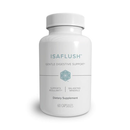 Isagenix IsaFlush - Gentle Digestive Support with Balanced Minerals Encouraging Regularity - No Harsh Laxatives - 60 Capsules - PrimeBioHealth - canada supplements