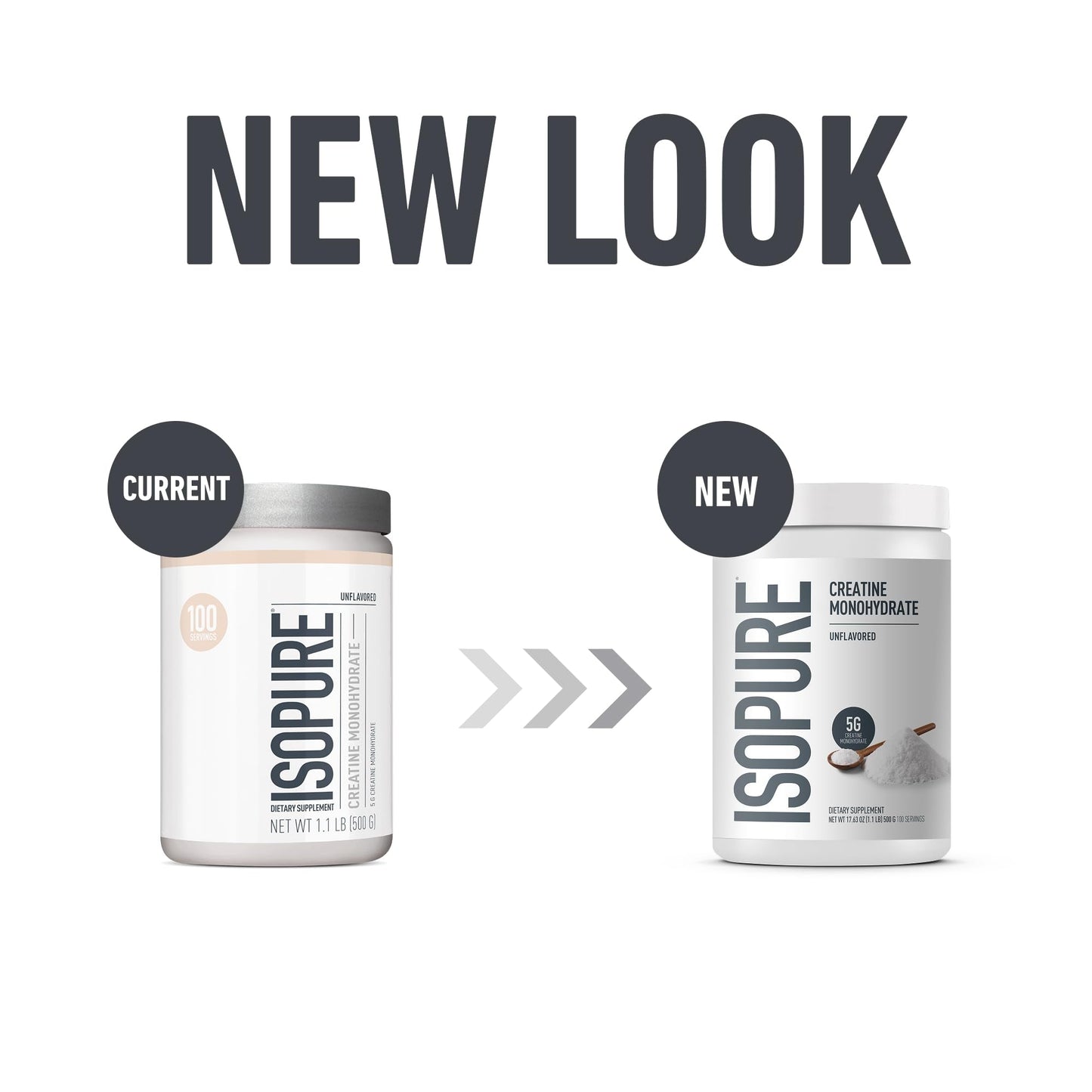 Isopure 100% Pure Creatine Monohydrate Powder, Sugar Free, Unflavored, 5g Creatine Monohydrate Per Serving, 1.1 Lbs, - PrimeBioHealth - canada supplements