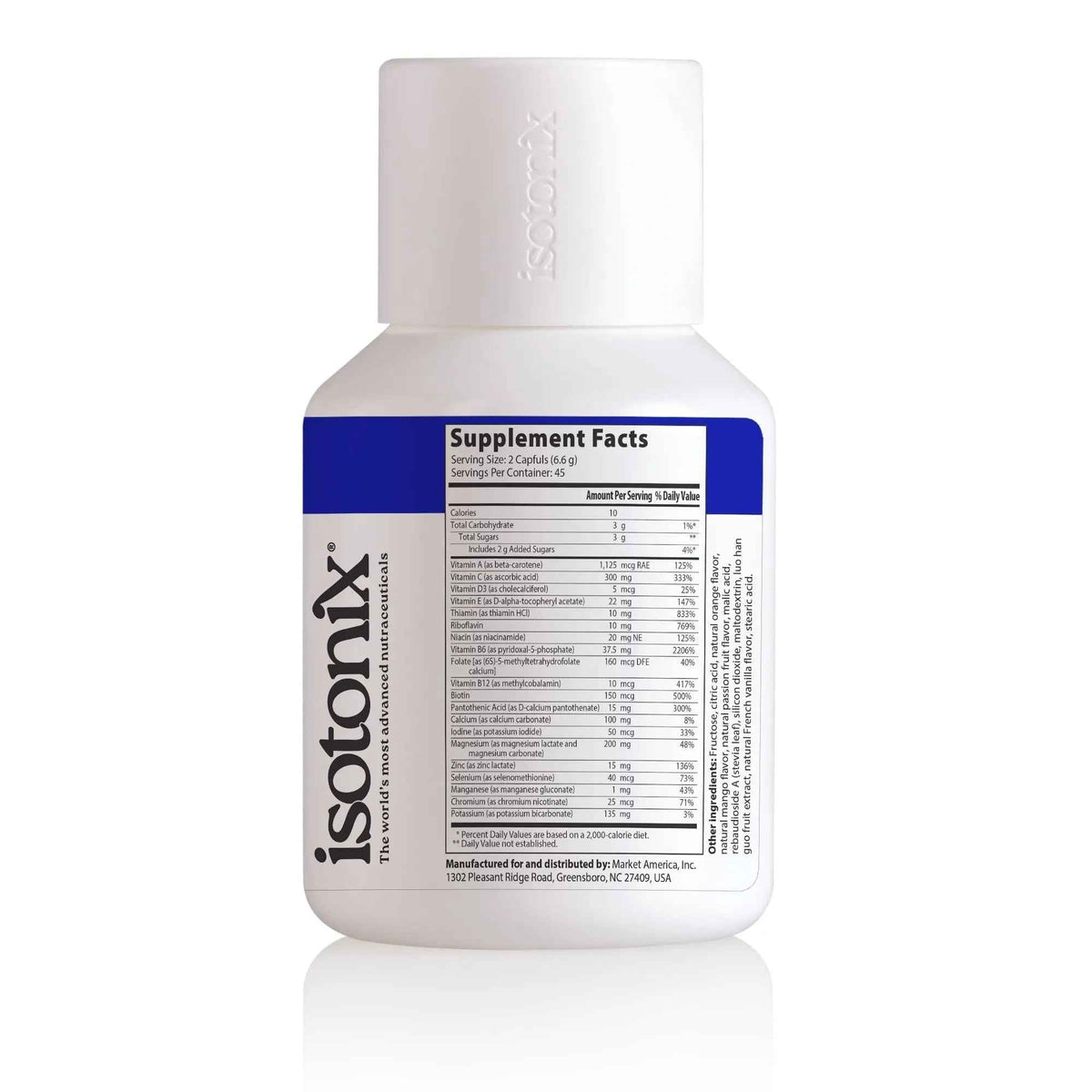 Isotonix Multivitamin Fifty Plus – Daily Multivitamin for Adults 50+ with B-Vitamins, Antioxidants, and Essential Nutrients