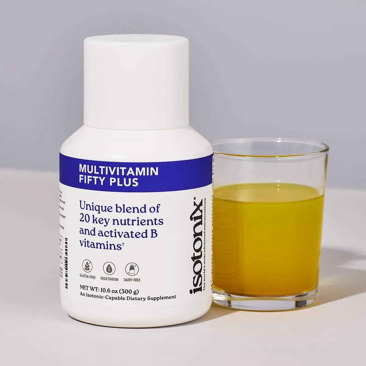 Isotonix Multivitamin Fifty Plus – Daily Multivitamin for Adults 50+ with B-Vitamins, Antioxidants, and Essential Nutrients