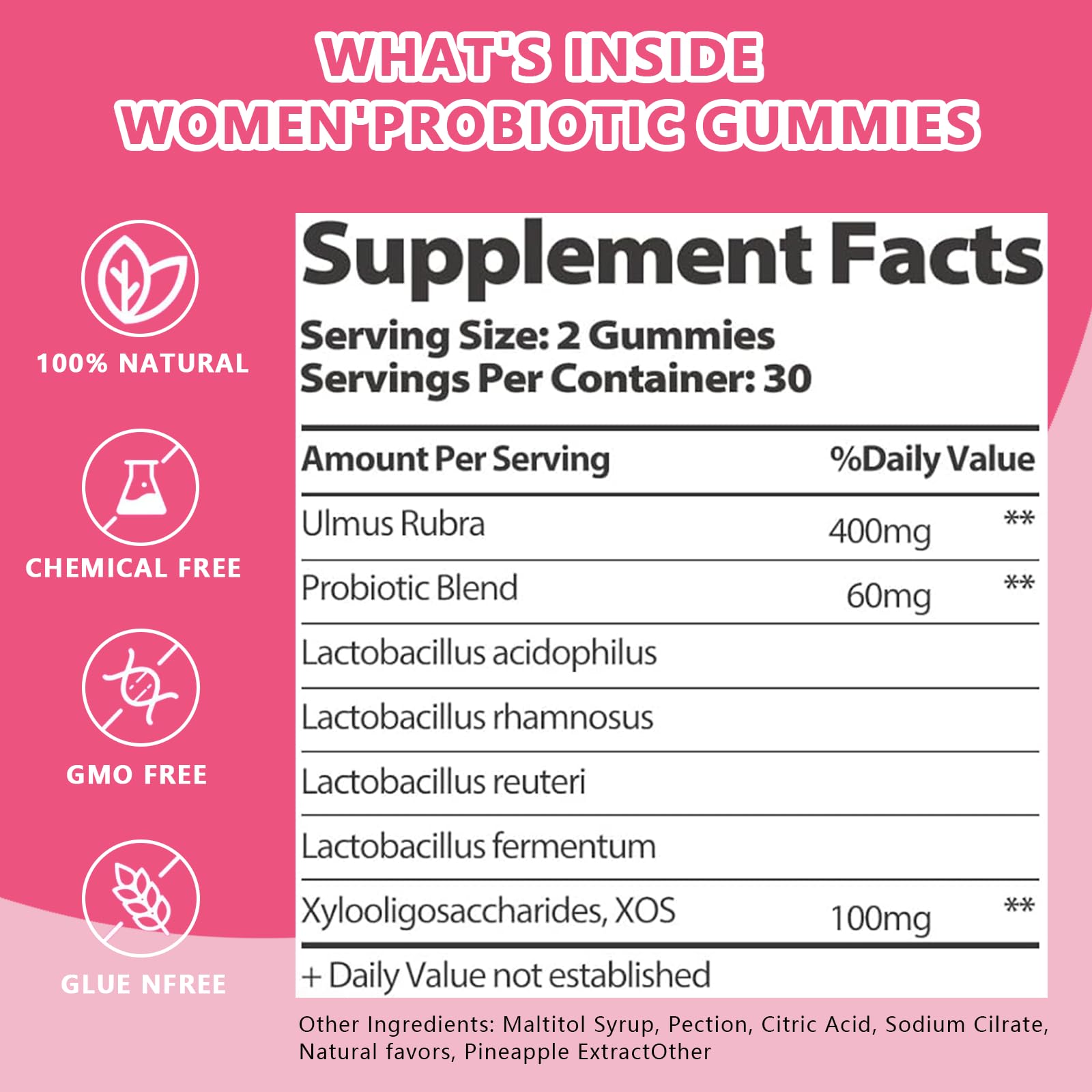 Itiban Feminine Vaginal Probiotics Gummies, Supports pH Balance & Digestive Health, Slippery Elm for Women, Suagr-Free - PrimeBioHealth - canada supplements