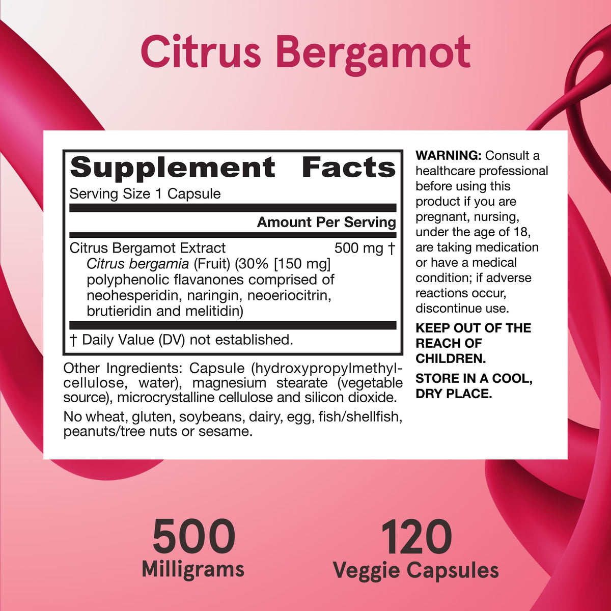 Jarrow Formulas Citrus Bergamot Supplement 500 mg - 120 Servings (Veggie Caps) - Antioxidant Support for Cardiovascular & Metabolic Health - Dietary Supplement - PrimeBioHealth - canada supplements