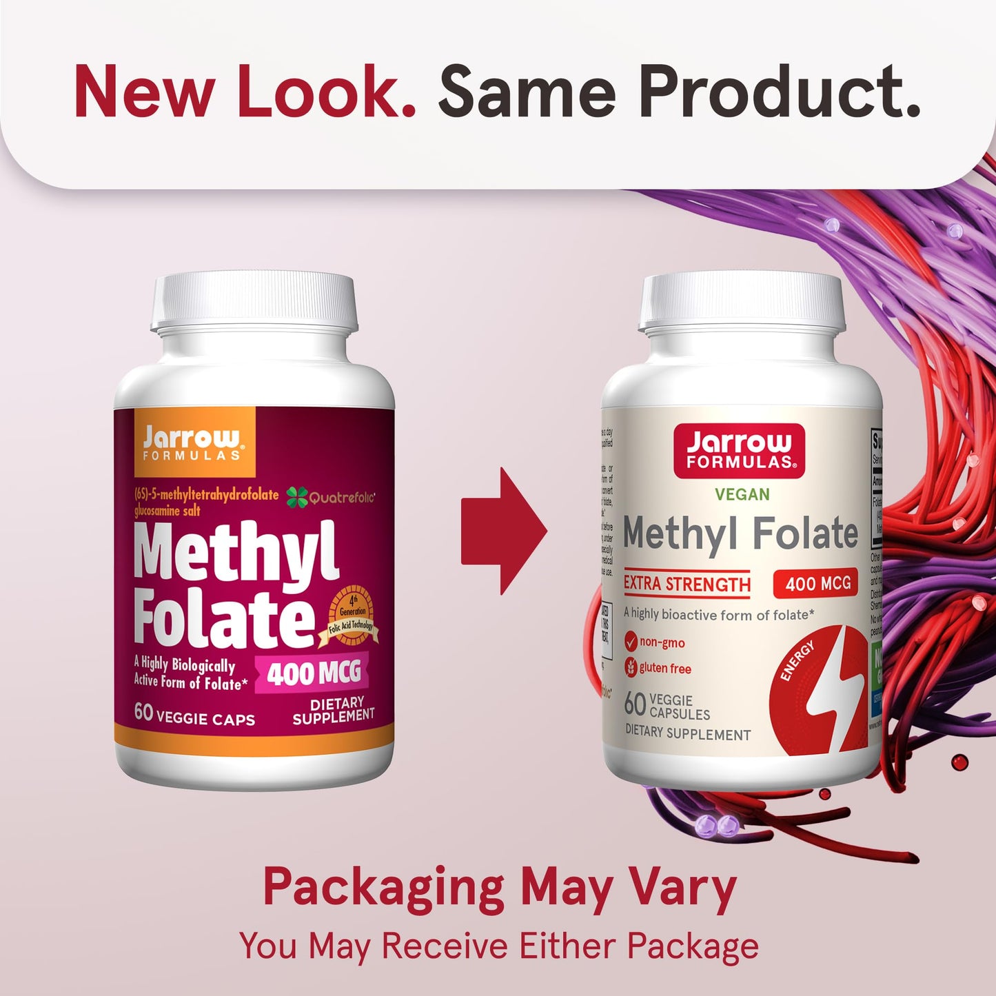 Jarrow Formulas Extra Strength Methyl Folate 400 mcg, Dietary Supplement for Cardiovascular and Neurologic Health Support - PrimeBioHealth - canada supplements