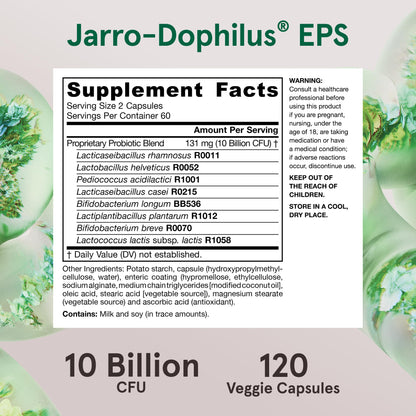 Jarrow Formulas Jarro Dophilus Probiotics 10 Billion CFU - Probiotic Supplement Capsules for Digestive Health & Gut Health for Women and Men - PrimeBioHealth - canada supplements