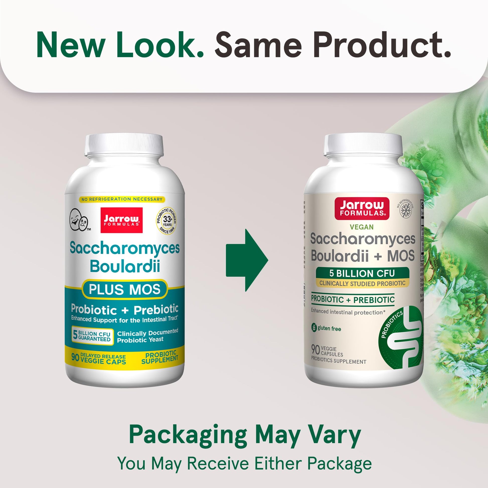Jarrow Formulas Saccharomyces Boulardii + MOS Probiotics for Digestive Health and Intestinal Tract Support - 5 Billion CFU Per Serving - 90 Delayed Release Caps - PrimeBioHealth - canada supplements