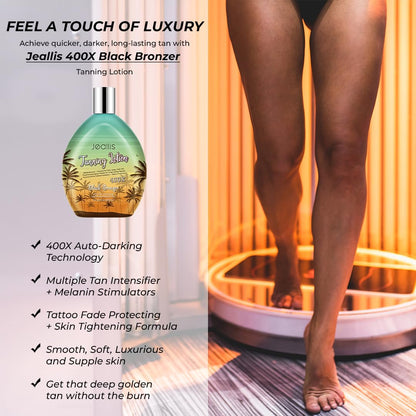 Jeallis Extreme Dark Tanning Lotion Accelerator for Indoor Tanning Beds & Outdoor Sun Tan with Bronzer to Get Dark Fast Tan - PrimeBioHealth - canada supplements