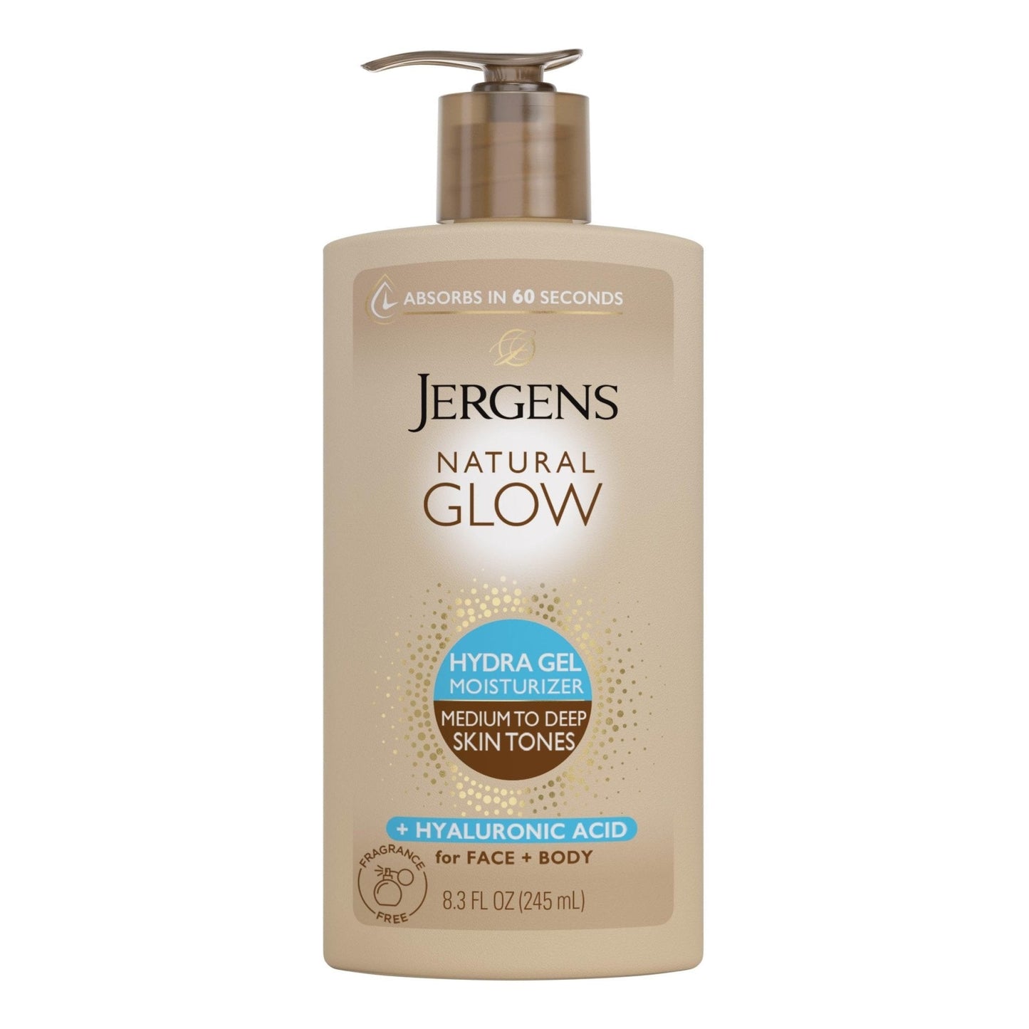 Jergens Natural Glow Hydra Gel Moisturizer, Hyaluronic Acid Tanning Lotion, Hydrating Tanning Gel, Fragrance-Free Self Tanner - PrimeBioHealth - canada supplements
