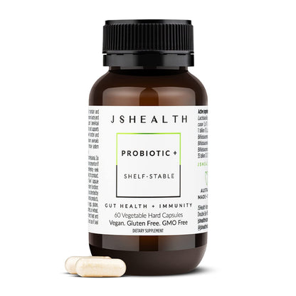 JSHealth Vitamins Gut Health and Immunity Formula | Probiotics for Women and Men | Shelf Stable Probiotic Supplement for Digestive Health and Immune Support (60) - PrimeBioHealth - canada supplements