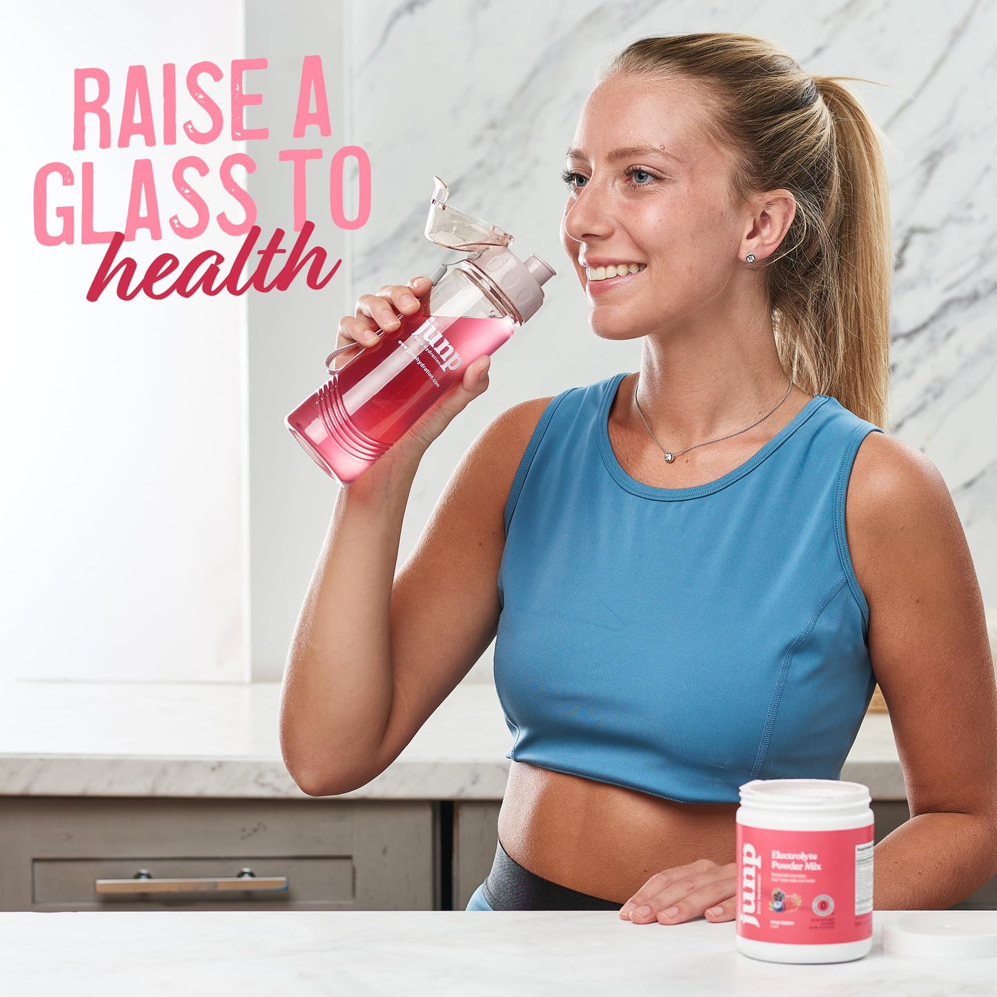 JUNP Electrolytes Powder No Sugar No Carbs, Wild Berry Fruit Flavor Keto Electrolyte Drink Mix - Potassium & Salt Hydration Powder Electrolytes, Zero Calorie Sugar Free Electrolyte Powder, 90 Servings - PrimeBioHealth - canada supplements