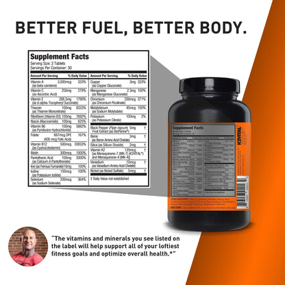 JYM Supplement Science Vita JYM Sports Multivitamin & Mineral Support, Vitamin A, C, B6, B12, E, K, Boron, Biotin, Potassium 60 Tablets - PrimeBioHealth - canada supplements
