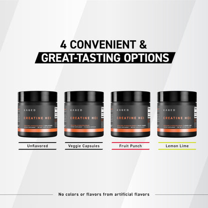 Kaged Creatine HCl Powder | 7X Concentrated vs Mono | Muscle Building & Recovery | High Absorption | No Bloating | Creatine for Men & Women - PrimeBioHealth - canada supplements