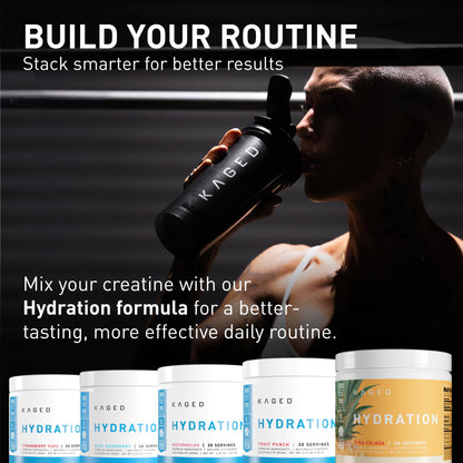Kaged Creatine Monohydrate Micronized Powder | Unflavored | Muscle Building & Recovery | 5000 mg Per Serving | Vegan, Gluten Free, Easily Digestible - PrimeBioHealth - canada supplements