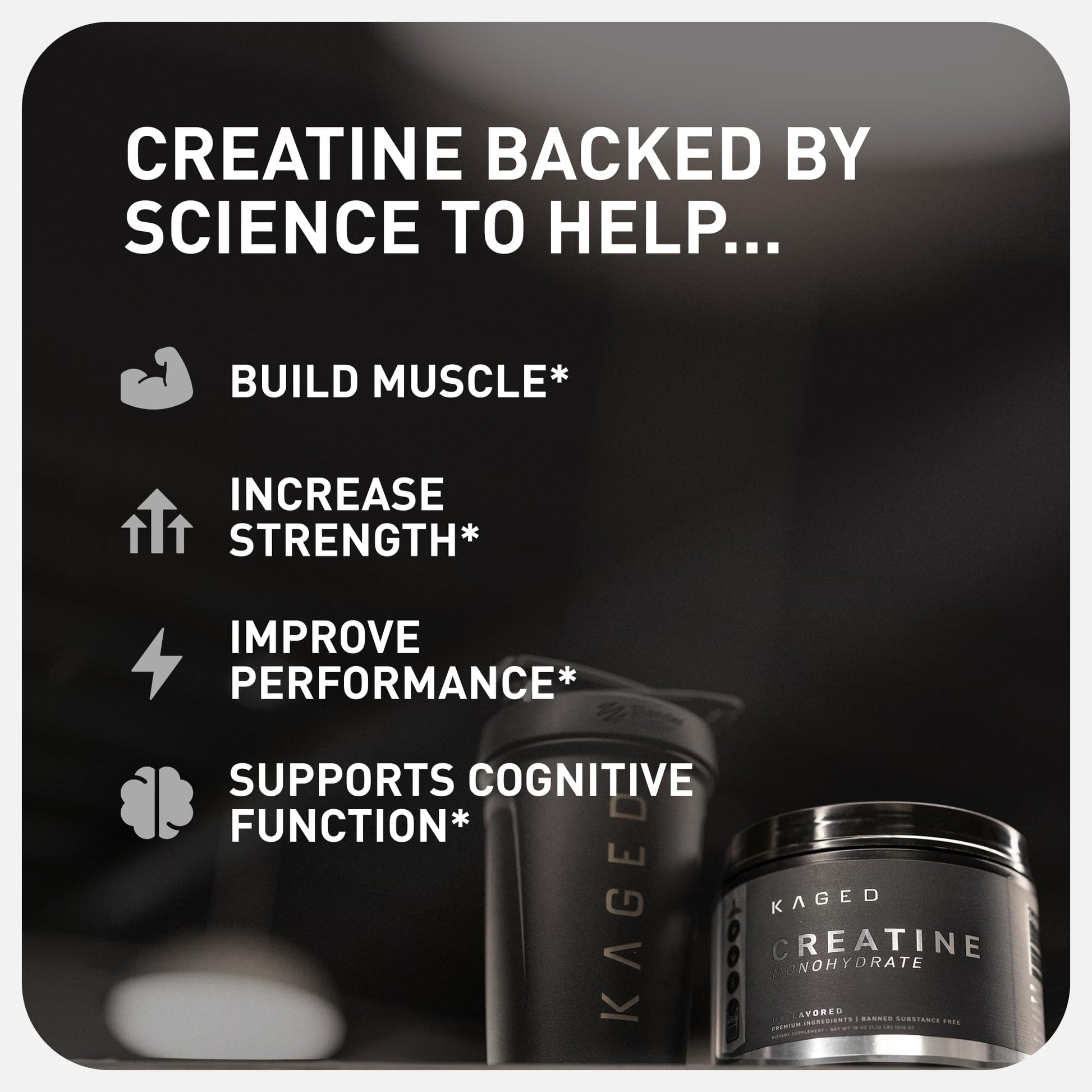 Kaged Creatine Monohydrate Micronized Powder | Unflavored | Muscle Building & Recovery | 5000 mg Per Serving | Vegan, Gluten Free, Easily Digestible - PrimeBioHealth - canada supplements