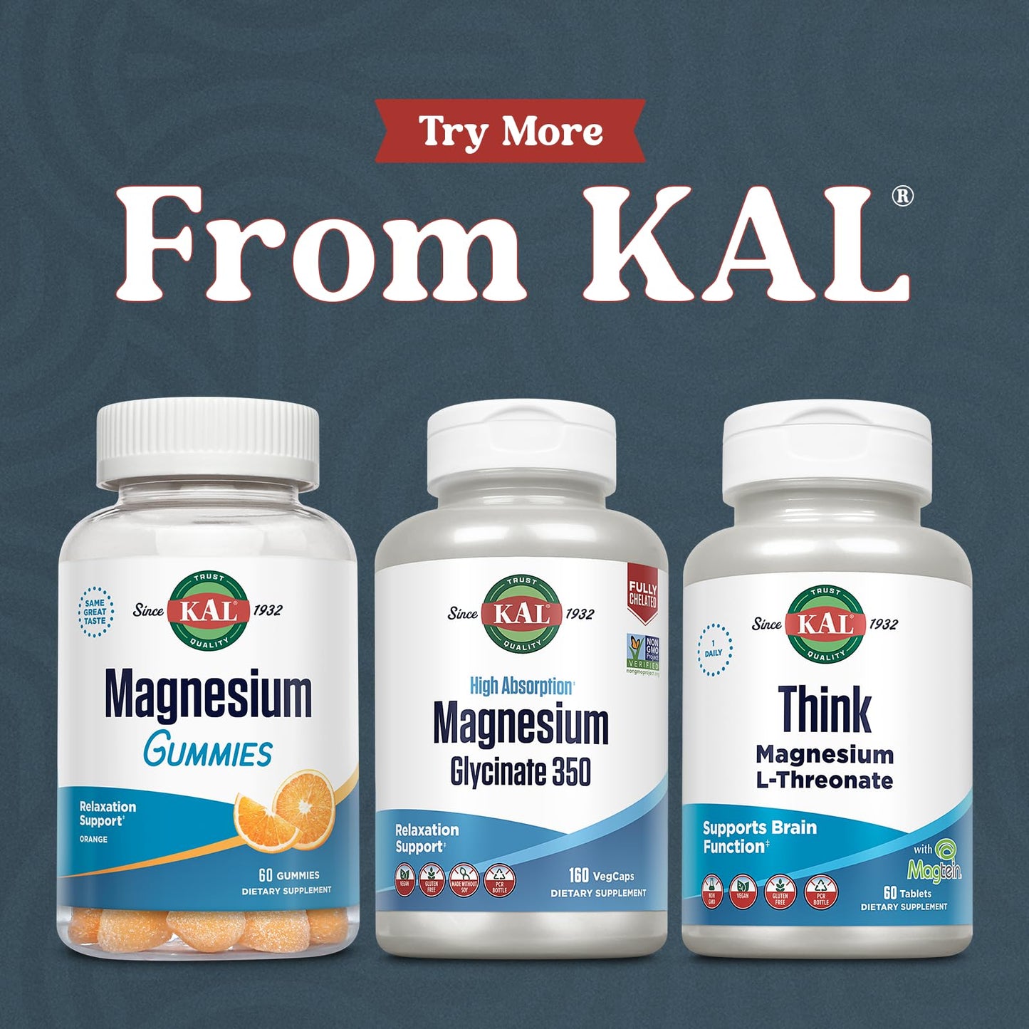 KAL Magnesium Glycinate, New & Improved Fully Chelated High Absorption Formula with BioPerine, Bisglycinate Chelate for Stress, Relaxation, Muscle & Bone Health Support, 60 Servings, 240 VegCaps - PrimeBioHealth - canada supplements