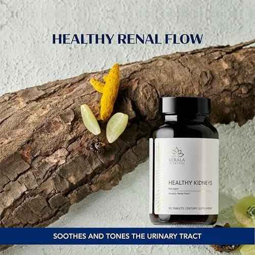 Kerala Ayurveda Healthy Kidney Herbal Tablets | Support Normal Kidney Function and Health | Kidney and Bladder Support | Urinary System Support - 90 Count
