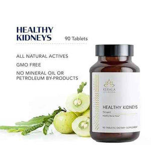 Kerala Ayurveda Healthy Kidney Herbal Tablets | Support Normal Kidney Function and Health | Kidney and Bladder Support | Urinary System Support - 90 Count