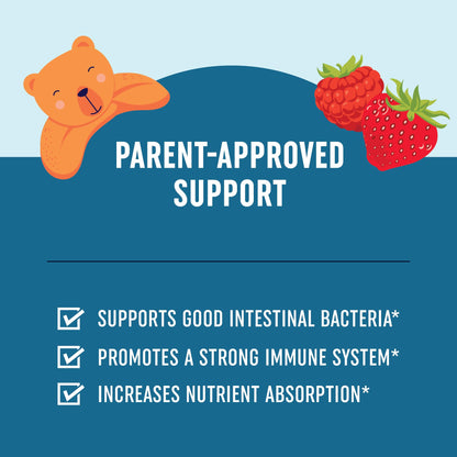 Kids Probiotic Gummies | 2 Billion Probiotics + 100mg Prebiotic Fiber for Immune & Digestion Support | Low Sugar Per Serving | For Children Ages 2+ | Gluten-Free, - PrimeBioHealth - canada supplements