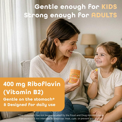 kindnature Vitamin B2 Gummies - Riboflavin 400mg Supplement for Kids & Adults - Non-GMO, Soy & Gluten-Free - PrimeBioHealth - canada supplements