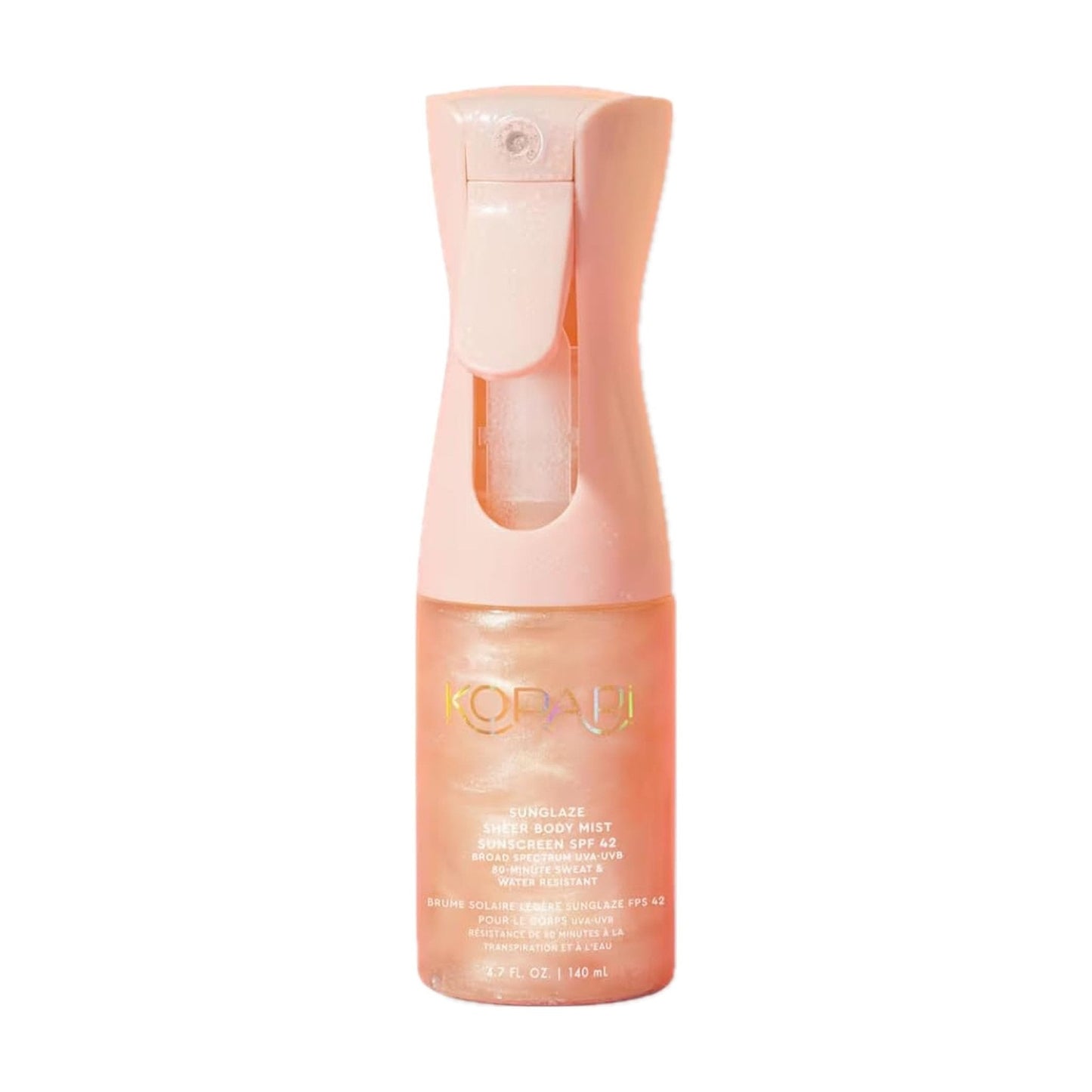 Kopari Rose Gold Sunglaze Sheer Body Mist Sunscreen SPF 42, Infused with Shimmering Body Oil, Hydrating Mist, Hydrates - PrimeBioHealth - canada supplements