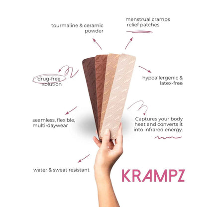 Krampz Menstrual Pain Relief Patches, Period Wellness, and Discomfort Support for Women, Style 118