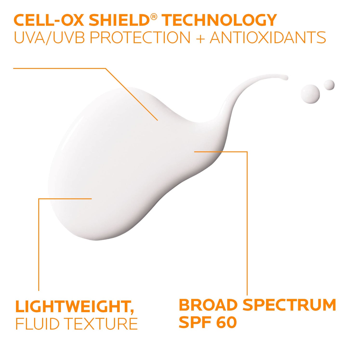 La Roche-Posay Anthelios Light Fluid Facial Sunscreen SPF 60, Lightweight Sunscreen For Face, Fluid Texture, Broad Spectrum SPF + Antioxidants - PrimeBioHealth - canada supplements