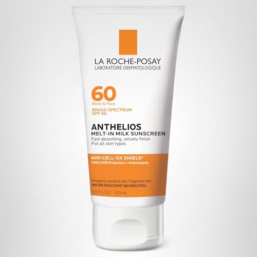 La Roche-Posay Anthelios Melt-In Milk Sunscreen SPF 60, Sunscreen For Body & Face, Broad Spectrum SPF + Antioxidants, Oil Free - PrimeBioHealth - canada supplements