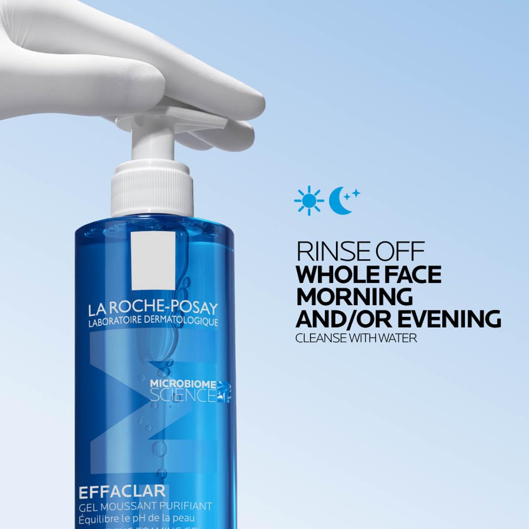 La Roche-Posay Effaclar Purifying Foaming Gel Cleanser for Oily Skin, With Zinc Pidolate To Remove Excess Oil & Shine - PrimeBioHealth - canada supplements