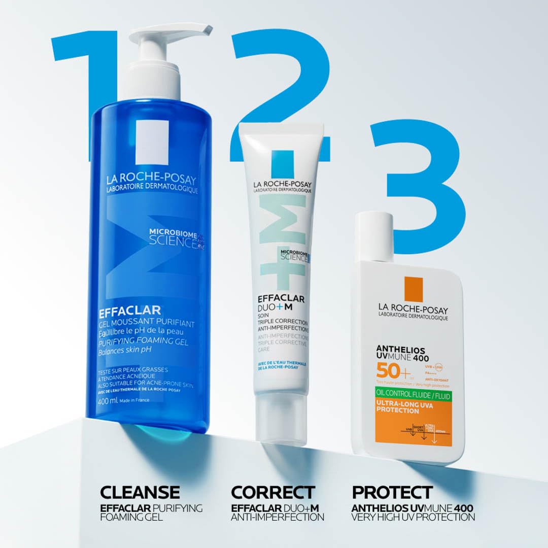 La Roche-Posay Effaclar Purifying Foaming Gel Cleanser for Oily Skin, With Zinc Pidolate To Remove Excess Oil & Shine - PrimeBioHealth - canada supplements