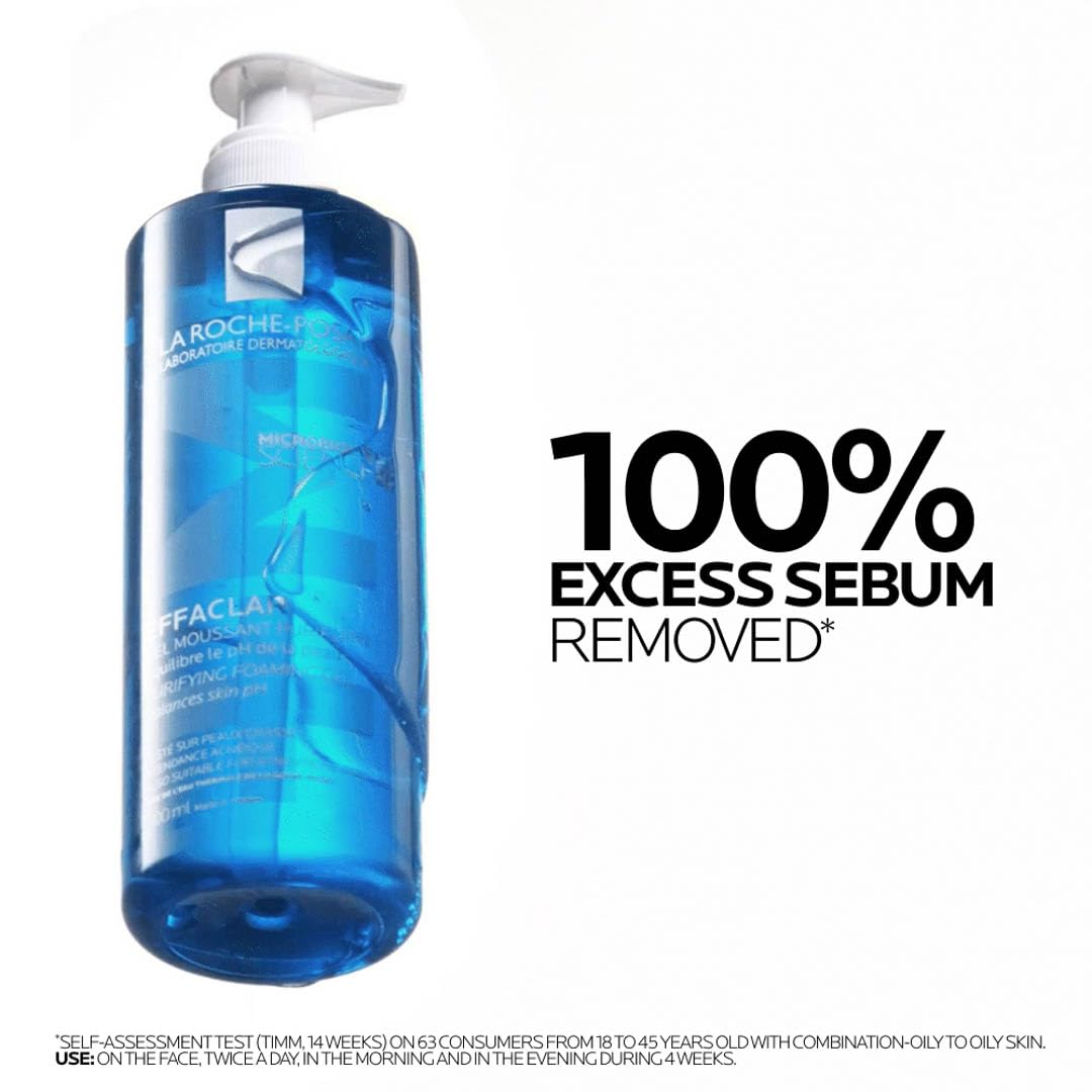 La Roche-Posay Effaclar Purifying Foaming Gel Cleanser for Oily Skin, With Zinc Pidolate To Remove Excess Oil & Shine - PrimeBioHealth - canada supplements