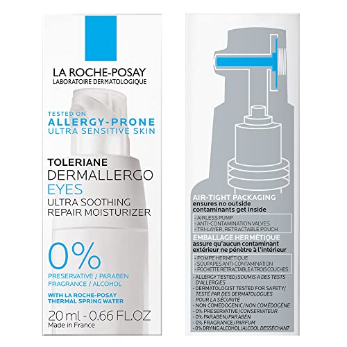 La Roche-Posay Toleriane Dermallergo Eye Cream Soothing Repair Moisturizer, Soothes and Comforts Sensitive Skin - PrimeBioHealth - canada supplements