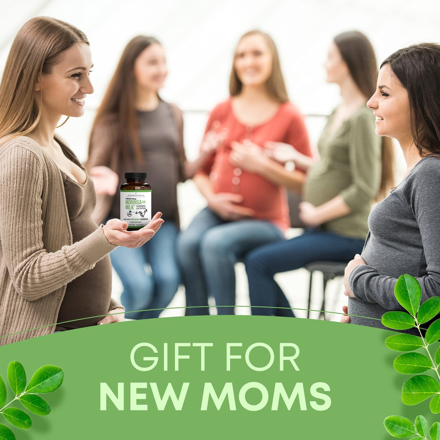 Lactation Supplement - Organic Moringa Capsules for Breastfeeding Support to Increase Breastmilk Supply (120 ct) Pure Malunggay Leaf Powder for Milk Production Booster - PrimeBioHealth - canada supplements