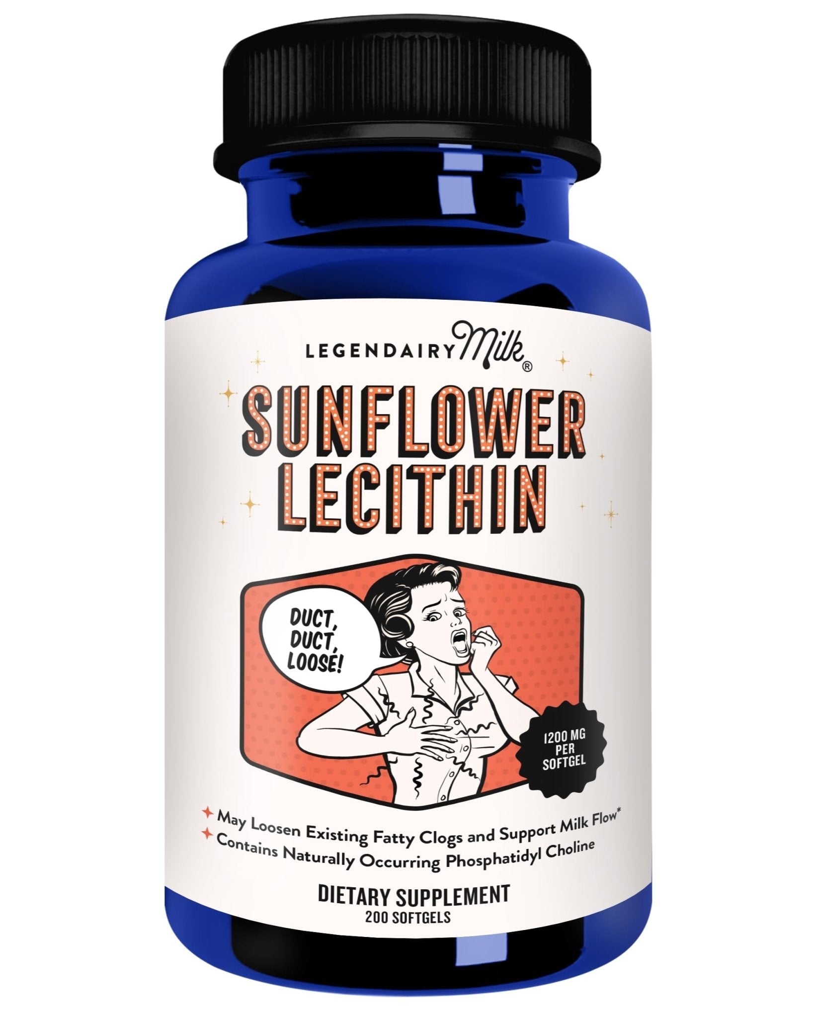 Legendairy Milk Sunflower Lecithin 1200mg, Lactation Support, Sunflower Lecithin Supplement for Clogged Milk Ducts - PrimeBioHealth - canada supplements