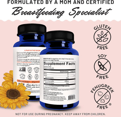 Legendairy Milk Sunflower Lecithin 1200mg, Lactation Support, Sunflower Lecithin Supplement for Clogged Milk Ducts - PrimeBioHealth - canada supplements