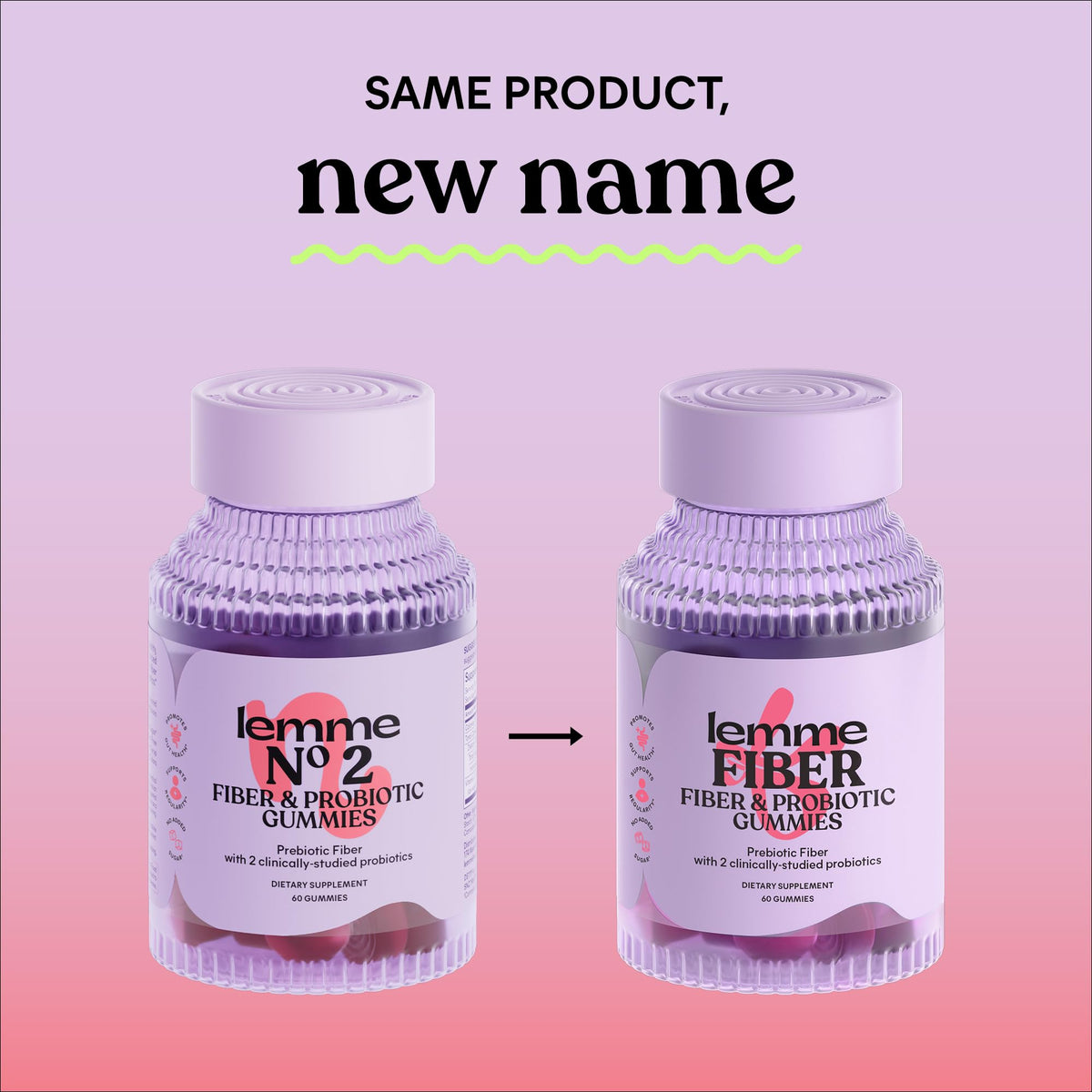 Lemme Fiber & Probiotic Gummies for Adults, Promotes Regularity & Digestive Health, No Sugar Added Strawberry Flavor, 4g Prebiotic Fiber & Clinically - PrimeBioHealth - canada supplements