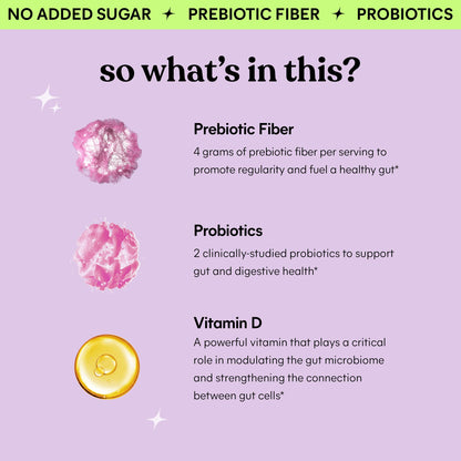 Lemme Fiber & Probiotic Gummies for Adults, Promotes Regularity & Digestive Health, No Sugar Added Strawberry Flavor, 4g Prebiotic Fiber & Clinically - PrimeBioHealth - canada supplements