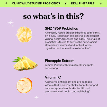 Lemme Purr Vaginal Probiotic Gummies for Women - Balanced pH, Healthy Odor, Yeast Balance & Flora Support - PrimeBioHealth - canada supplements
