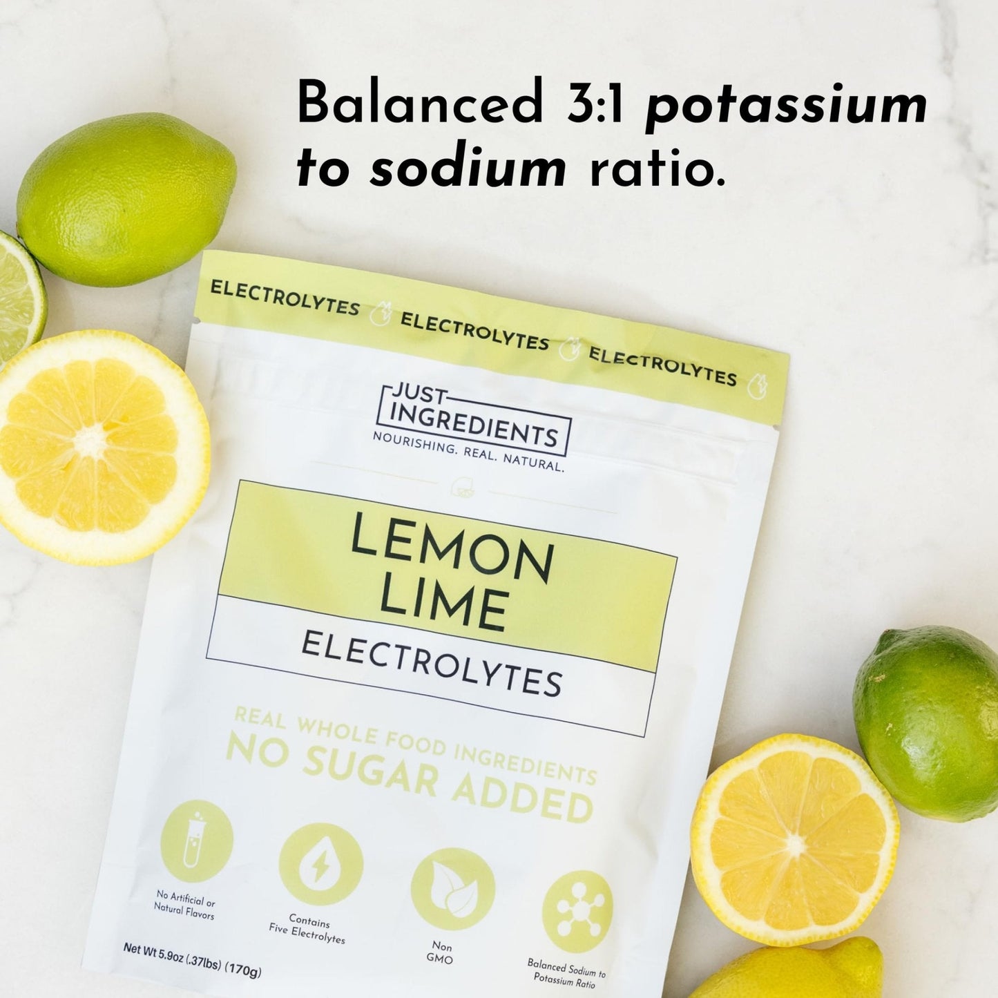 Lemon Lime Electrolytes – 30‑Serving Hydration Drink Mix with Coconut Water, Sea Salt, and Trace Minerals – Supports Energy, Recovery, and Electrolyte Balance* - PrimeBioHealth - canada supplements