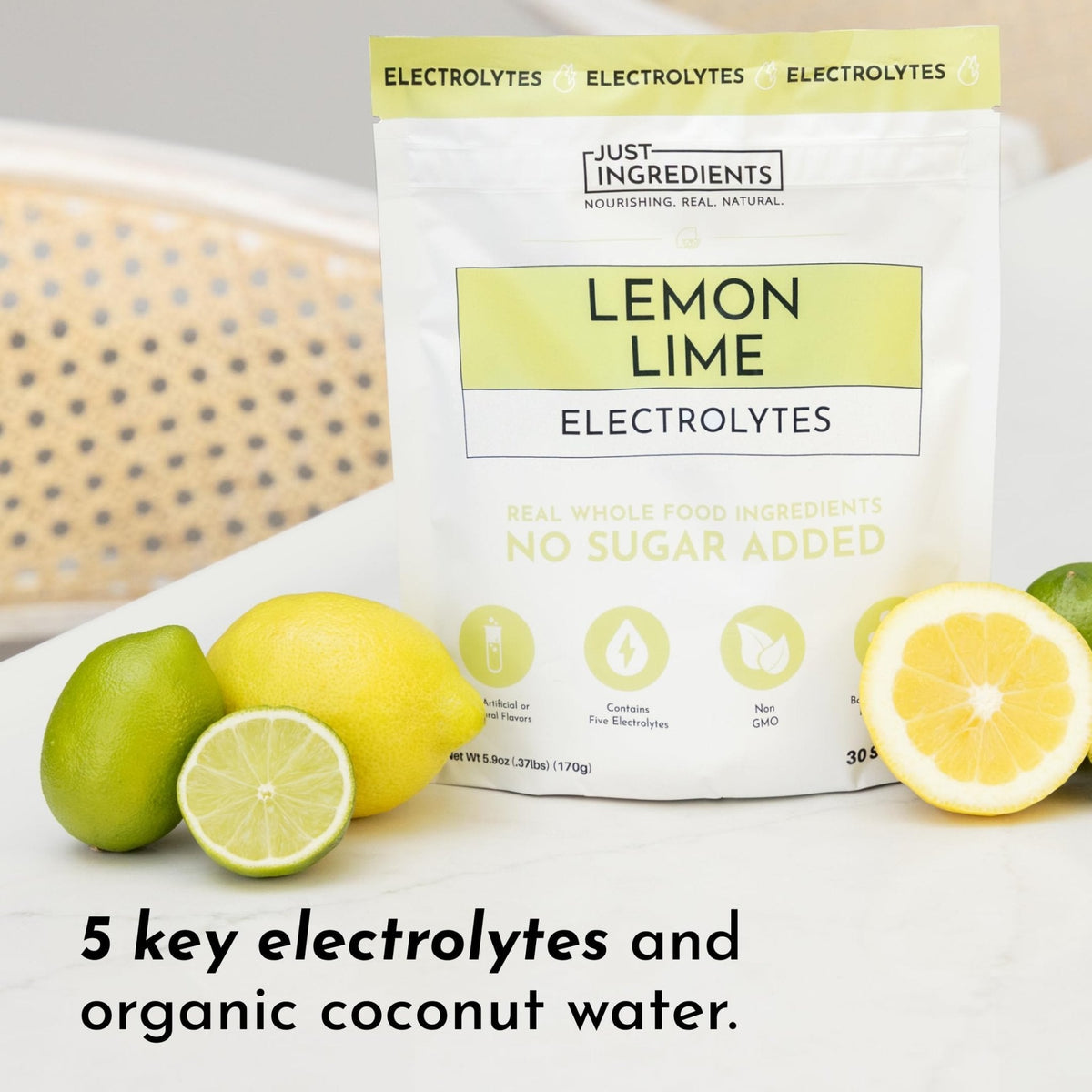 Lemon Lime Electrolytes – 30‑Serving Hydration Drink Mix with Coconut Water, Sea Salt, and Trace Minerals – Supports Energy, Recovery, and Electrolyte Balance* - PrimeBioHealth - canada supplements