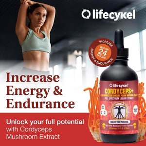 Life Cykel This is It Pack - Chaga, Lion's Mane & Cordyceps Mushroom Extract - Full-Spectrum Mushroom Tincture for Energy, Mental Clarity & Immune Support - Vegan, Non-GMO- 2Fl/Oz Per Bottle - PrimeBioHealth - canada supplements