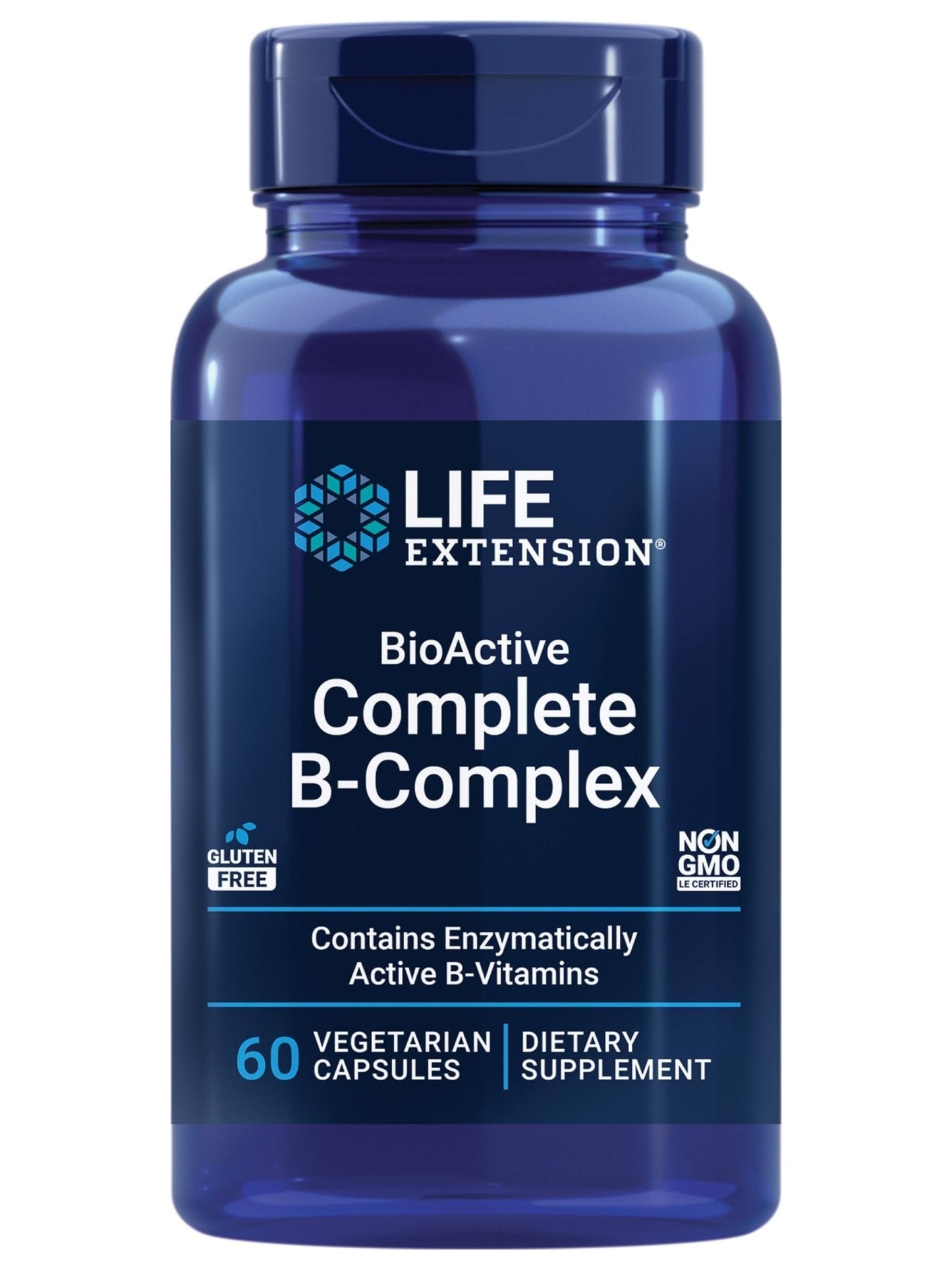 Life Extension BioActive Complete B-Complex, Heart, Nerve Support, Healthy Energy, Metabolism, Complete B Complex, 60 Vegetarian Capsules - PrimeBioHealth - canada supplements