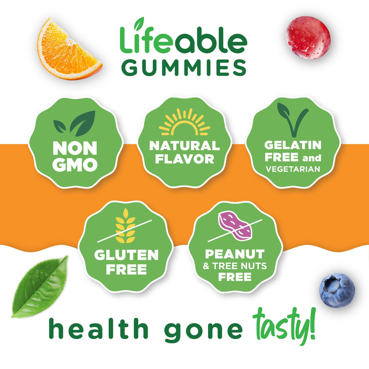 Lifeable Sugar Free Fiber Gummies for Adults | 4g | Great Tasting Fiber Supplement Gummies | Keto Friendly, Gluten Free, Vegan, Non GMO Prebiotic Fiber | for Digestive Health | 90 Gummies - PrimeBioHealth - canada supplements