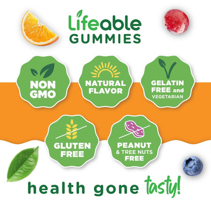 Lifeable Womens Multivitamin Gummy | with Vitamin A, C, D, E, Niacin, B6, Folate, B12, Biotin, Pantothenic Acid, Iodine, Zinc | - PrimeBioHealth - canada supplements