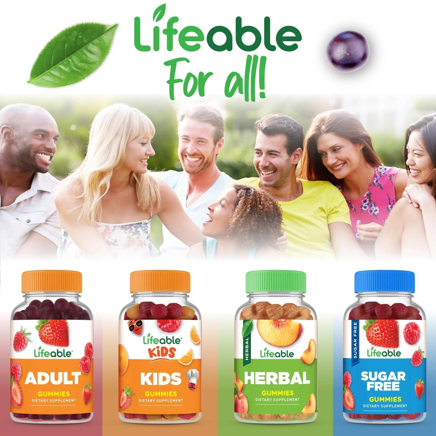 Lifeable Womens Multivitamin Gummy | with Vitamin A, C, D, E, Niacin, B6, Folate, B12, Biotin, Pantothenic Acid, Iodine, Zinc | - PrimeBioHealth - canada supplements