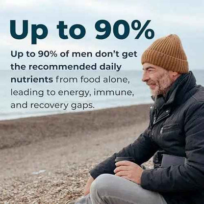 LifeSeasons Men's Multivitamin – High Potency with 21 Vitamins & Minerals, PureWay-C®, NAD+, Active B-Vitamins, TRAACS® Chelates