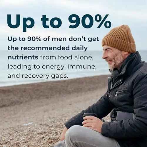 LifeSeasons Men's Multivitamin – High Potency with 21 Vitamins & Minerals, PureWay-C®, NAD+, Active B-Vitamins, TRAACS® Chelates