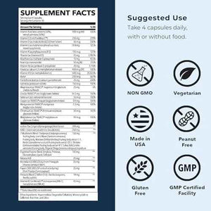 LifeSeasons Men's Multivitamin – High Potency with 21 Vitamins & Minerals, PureWay-C®, NAD+, Active B-Vitamins, TRAACS® Chelates
