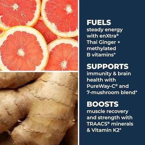 LifeSeasons Men's Multivitamin – High Potency with 21 Vitamins & Minerals, PureWay-C®, NAD+, Active B-Vitamins, TRAACS® Chelates