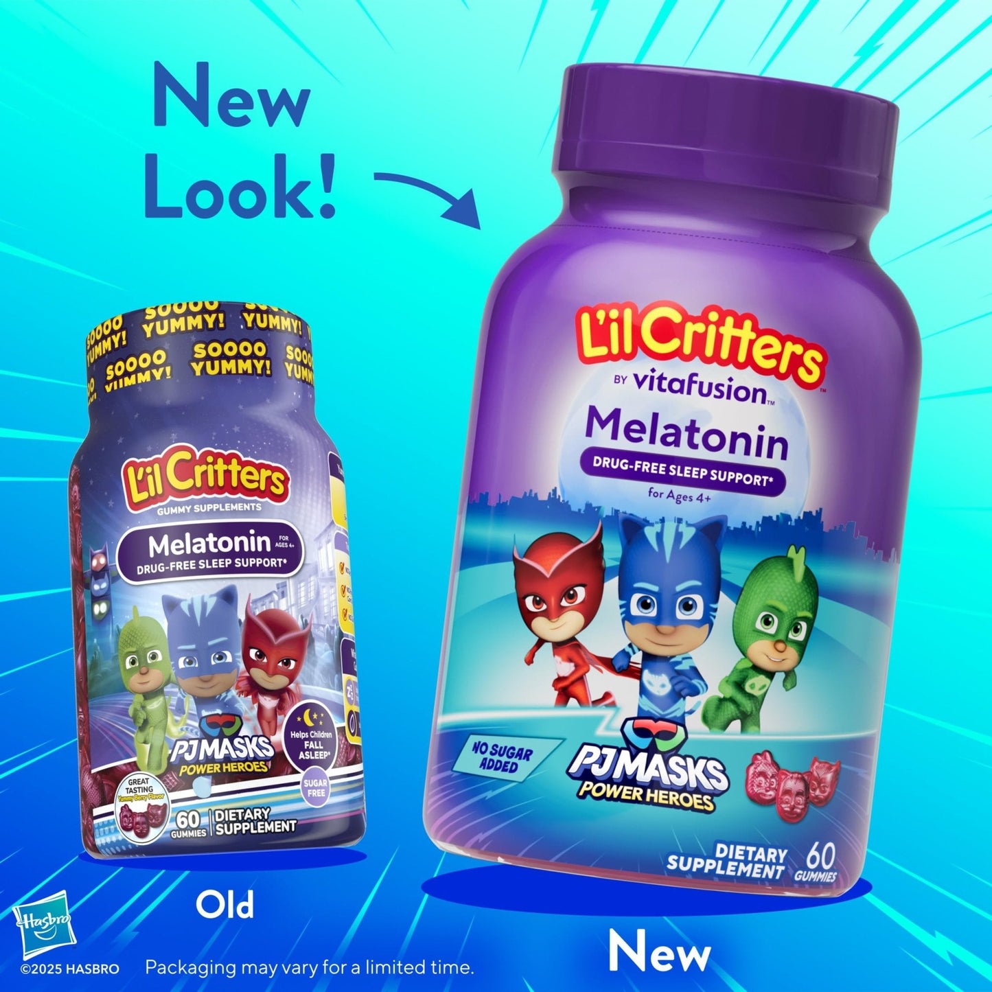 L'il Critters PJ Masks Melatonin Gummy Supplements, 60 Gummies - PrimeBioHealth - canada supplements